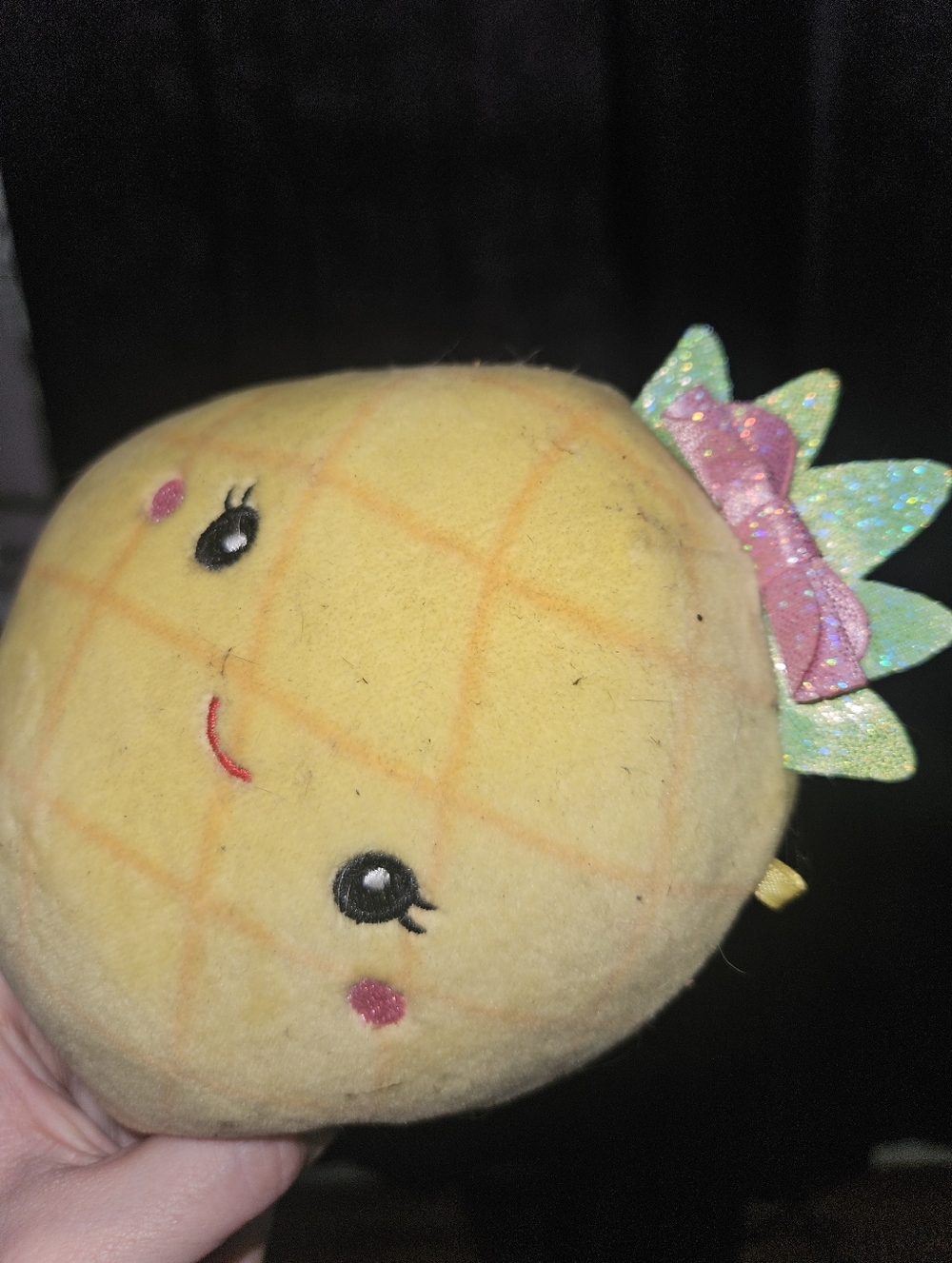 Squishmallows Maui the Pineapple 🍍 Plush 5" pink bow 🎀 - Picture 5 of 6